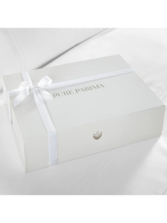 Luxury 100% CEA Certified Egyptian Cotton Sheet Bed Set, Extra-Long Staple, Cool, Breathable, Ultra Comfort, Double Hem-Stitched, Flat, Fitted, and 2 Pillow Cases (White, King)