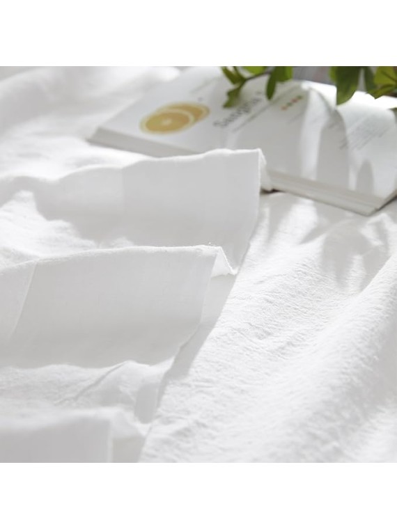 Dark Sky Reserve® - Portugal Made 100% Linen King Sheet Set - White