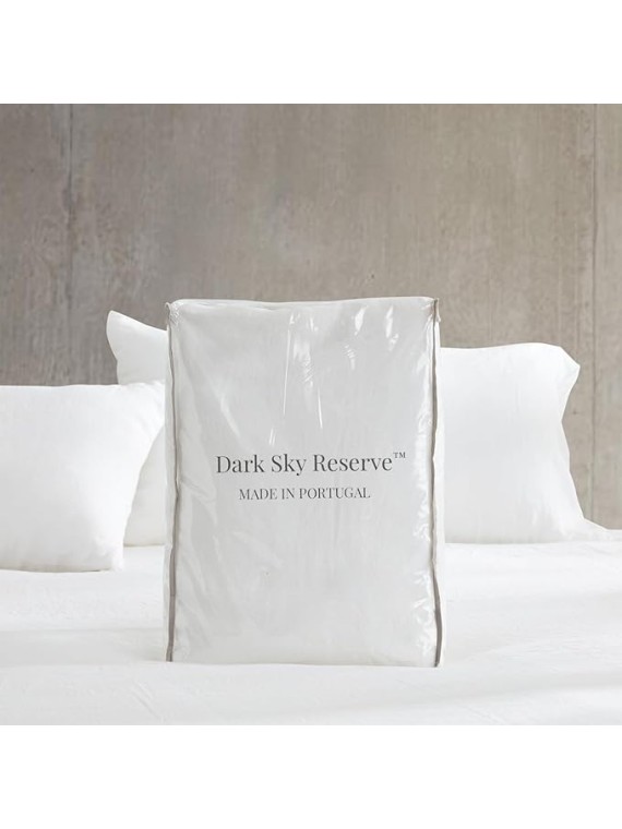 Dark Sky Reserve® - Portugal Made 100% Linen King Sheet Set - White