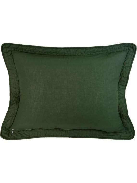 Pine Star Pieced Embroidered Cotton Quilted Bedding Set - 3-Piece Queen Size Quilt Set - Includes 1 Quilt and 2 Pillow Shams - Machine Washable - Perfect for Rustic Decor
