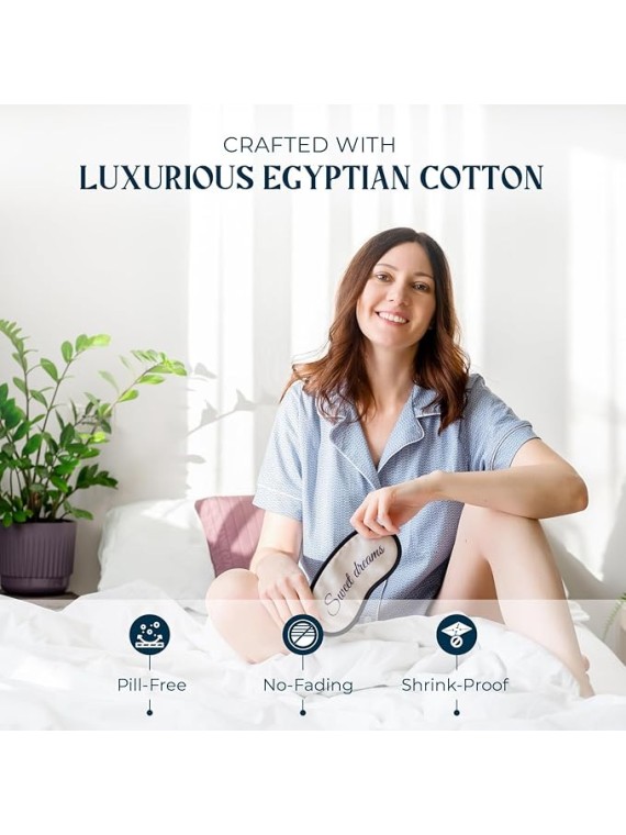 5 Piece Bedding Bundle - King-Sized 100% Extra Long Staple 1500 TC Egyptian Cotton Light Blue Color 4 Piece Sheet Set with an Extra Luxurious Deep Pocket Fitted Sheet