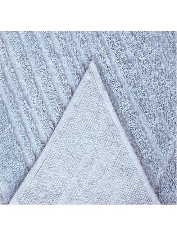 All Seasons 3 Piece 100% Cotton Tufted Chenille Bedspread Coverlet Set King Size Heirloom Quality in Medallion Design | Light Blue Color Western Bedding Soft Plush Cozy Aesthetic Look