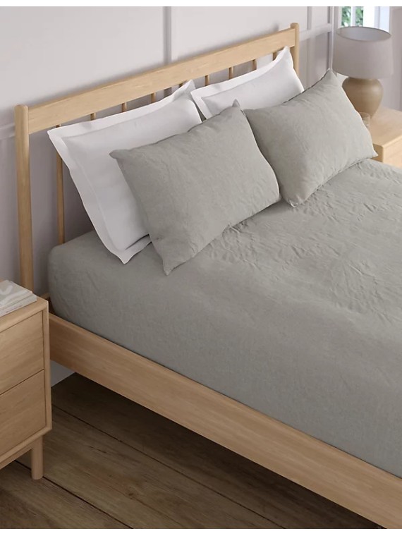 Pure Brushed Cotton Check Bedding Set