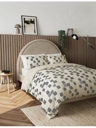 Pure Cotton Geometric Bedding Set